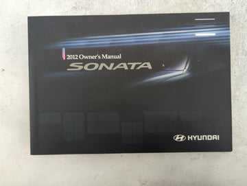 2012 Hyundai Sonata Owners Manual Book Guide P/N:A3SO-EU15A OEM Used Auto Parts - Oemusedautoparts1.com