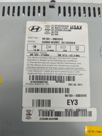 2012-2015 Hyundai Sonata Radio AM FM Cd Player Receiver Replacement P/N:96180-3Q6004X TQ8-AC180INAN Fits Fits 2012 2013 2014