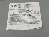 2012 Hyundai Sonata Radio AM FM Cd Player Receiver Replacement P/N:96180-3Q700 961803Q700 Fits OEM Used Auto Parts - Oemused