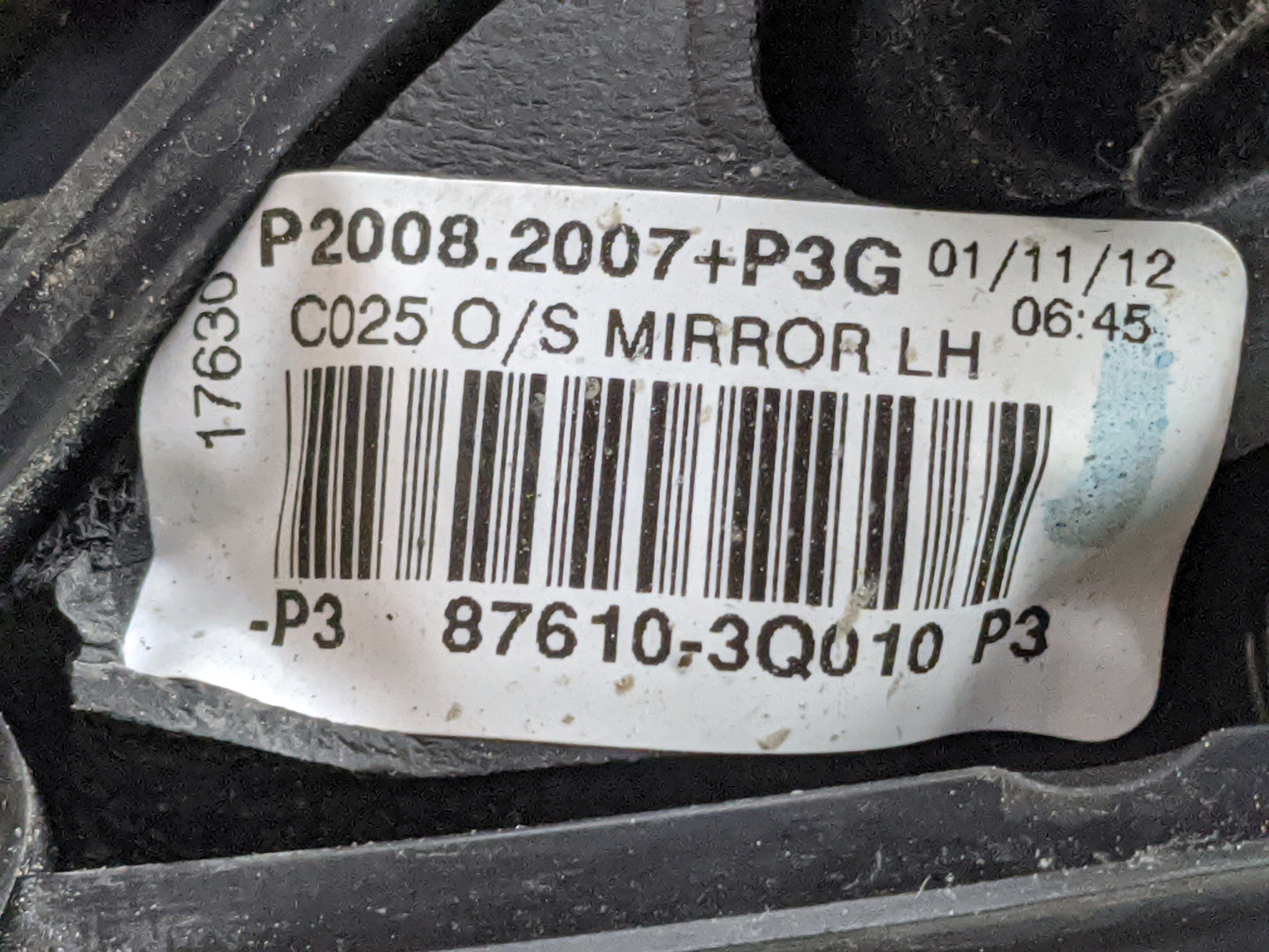 2011-2014 Hyundai Sonata Driver Side View Mirror - Left Door Mirror OEM Used - Oemusedautoparts1.com