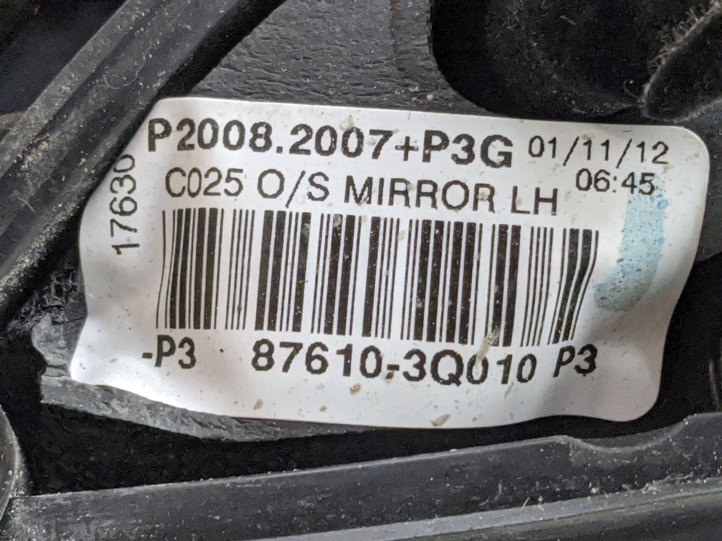 2011-2014 Hyundai Sonata Driver Side View Mirror - Left Door Mirror OEM Used - Oemusedautoparts1.com