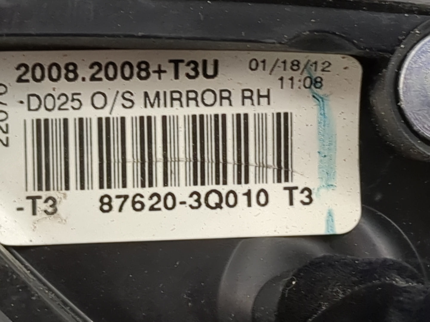 2011-2014 Hyundai Sonata Passenger Side View Mirror - Right Door Mirror OEM Used - Oemusedautoparts1.com