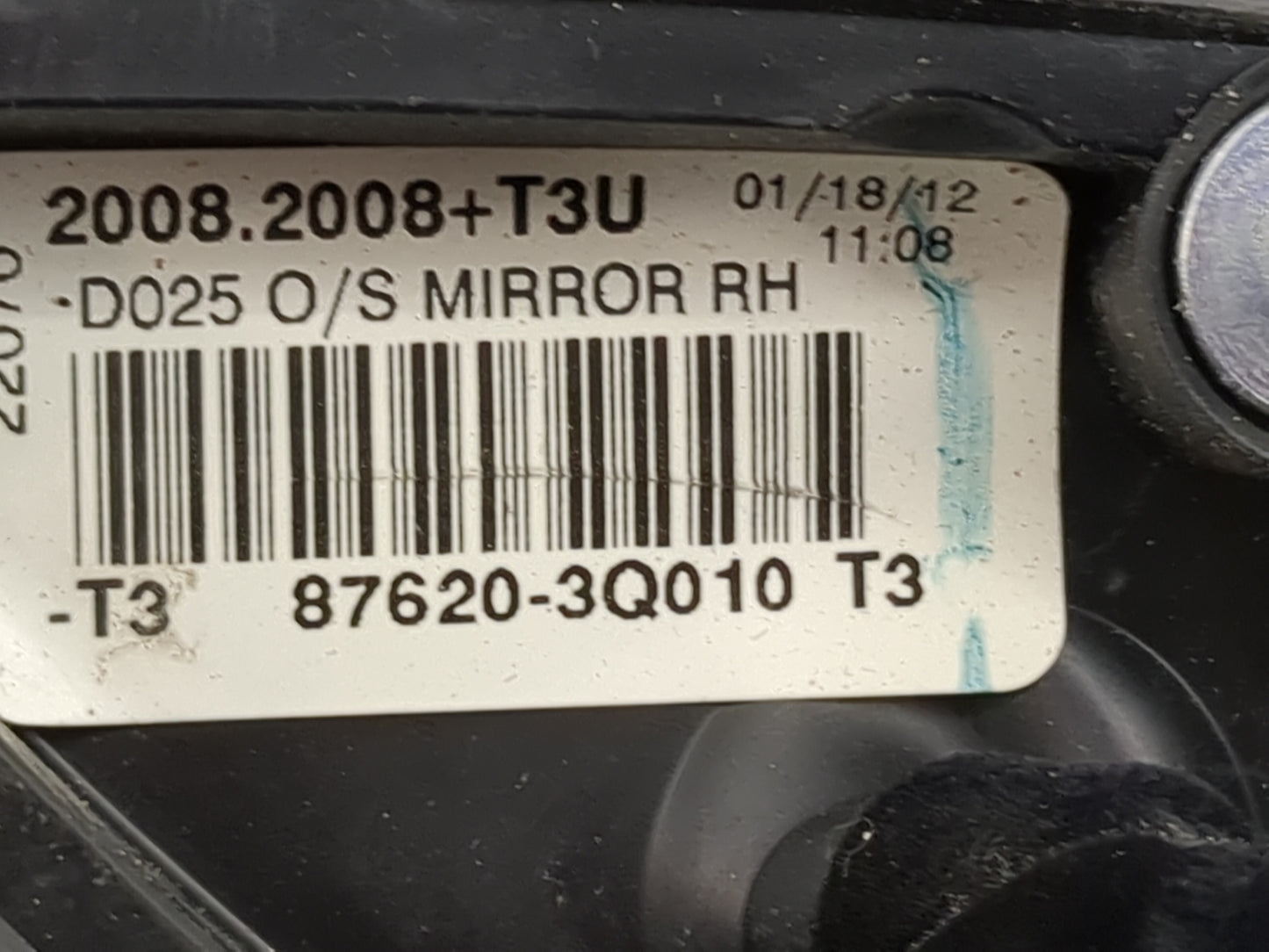 2011-2014 Hyundai Sonata Passenger Side View Mirror - Right Door Mirror OEM Used - Oemusedautoparts1.com