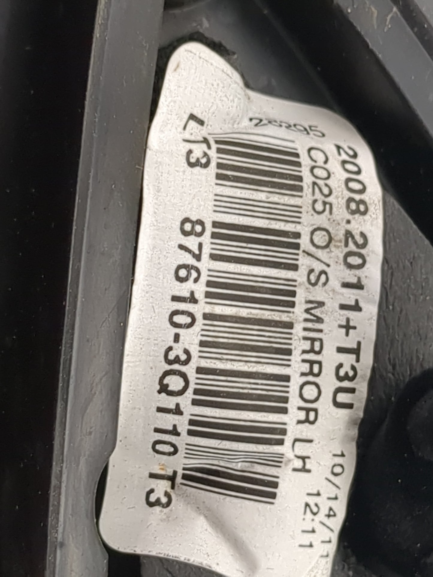 2011-2014 Hyundai Sonata Driver Side View Mirror - Left Door Mirror OEM Used - Oemusedautoparts1.com