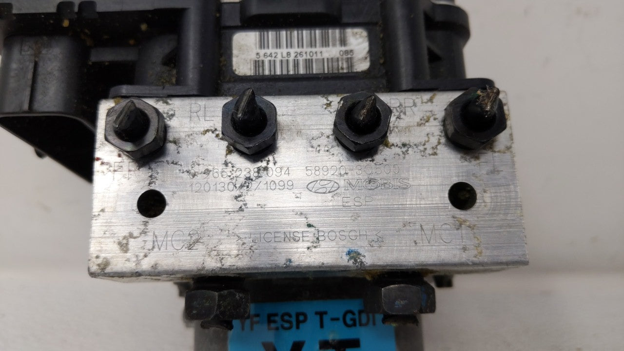2011-2013 Hyundai Sonata ABS Pump Control Module Replacement P/N:58920-30500 58920-3Q500 Fits Fits 2011 2012 2013 OEM Used A