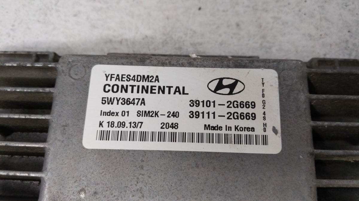 2011-2014 Hyundai Sonata PCM Engine Control Computer ECU ECM PCU OEM P/N:39101-2G667 39101-2G669 Fits 2011 2012 2013 2014 OE