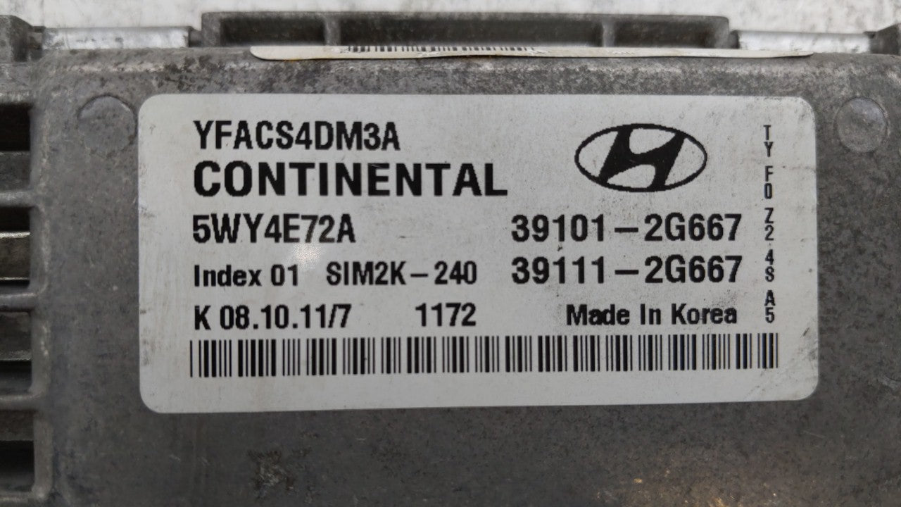 2011-2014 Hyundai Sonata PCM Engine Control Computer ECU ECM PCU OEM P/N:39101-2G667 39101-2G669 Fits Fits 2011 2012 2013 20