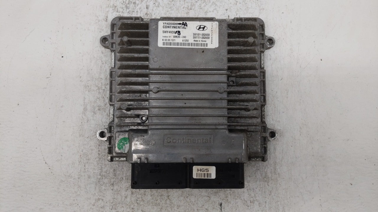 2011-2014 Hyundai Sonata PCM Engine Control Computer ECU ECM PCU OEM P/N:39101-2G667 39101-2G669 Fits Fits 2011 2012 2013 20