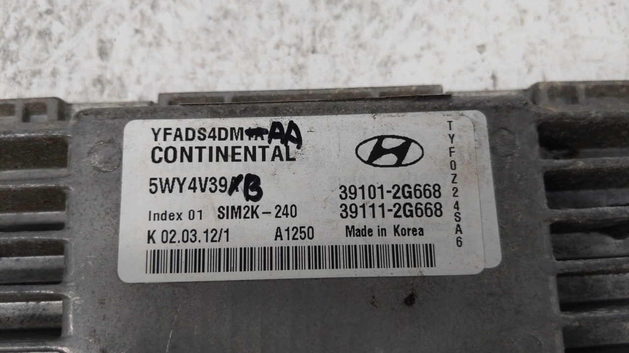2011-2014 Hyundai Sonata PCM Engine Control Computer ECU ECM PCU OEM P/N:39101-2G667 39101-2G669 Fits Fits 2011 2012 2013 20