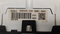 2011-2013 Hyundai Sonata Instrument Cluster Speedometer Gauges P/N:94001-3Q000 94001-3Q001 Fits Fits 2011 2012 2013 OEM Used