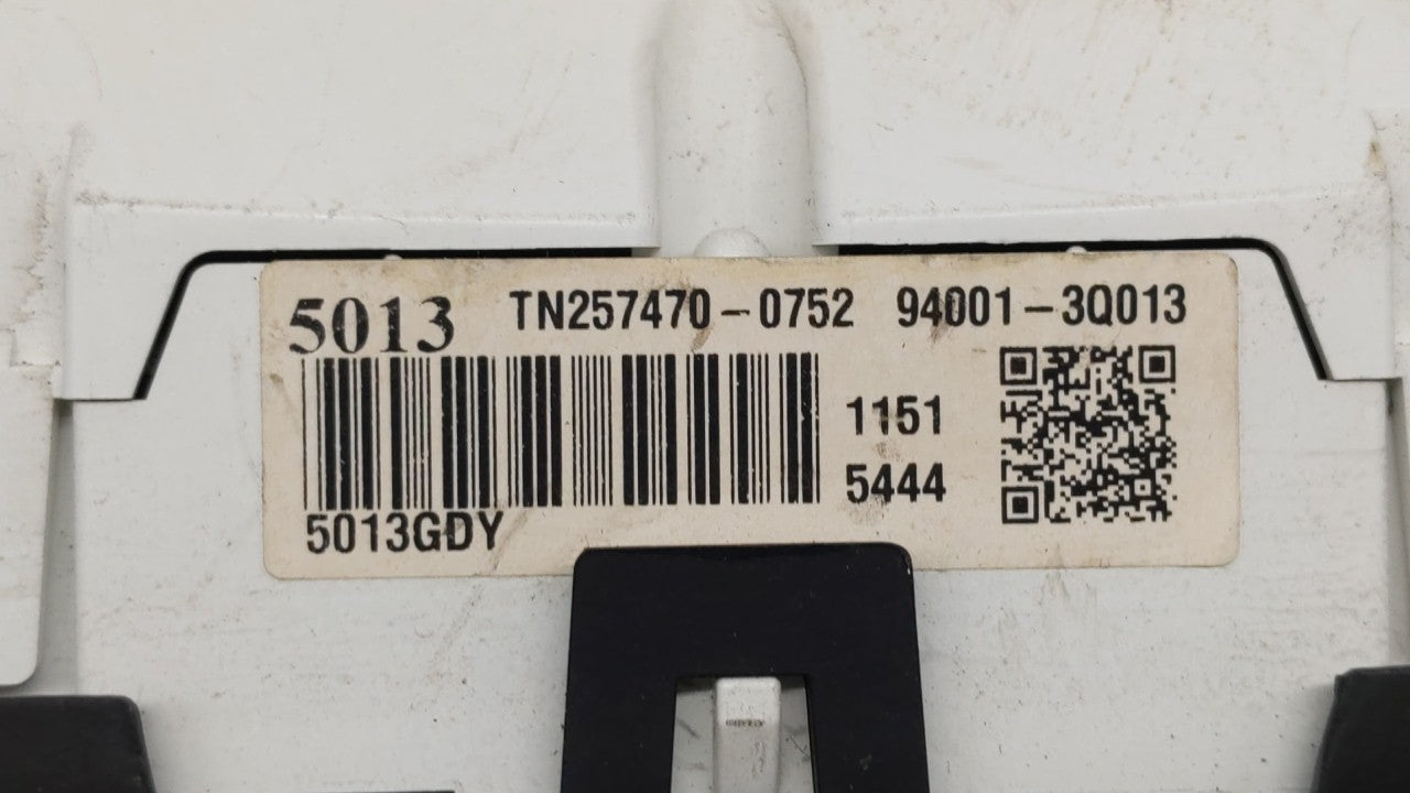 2011-2014 Hyundai Sonata Instrument Cluster Speedometer Gauges P/N:94001-3Q014 94011-3Q010 Miles: Fits Fits 2011 2012 2013 2