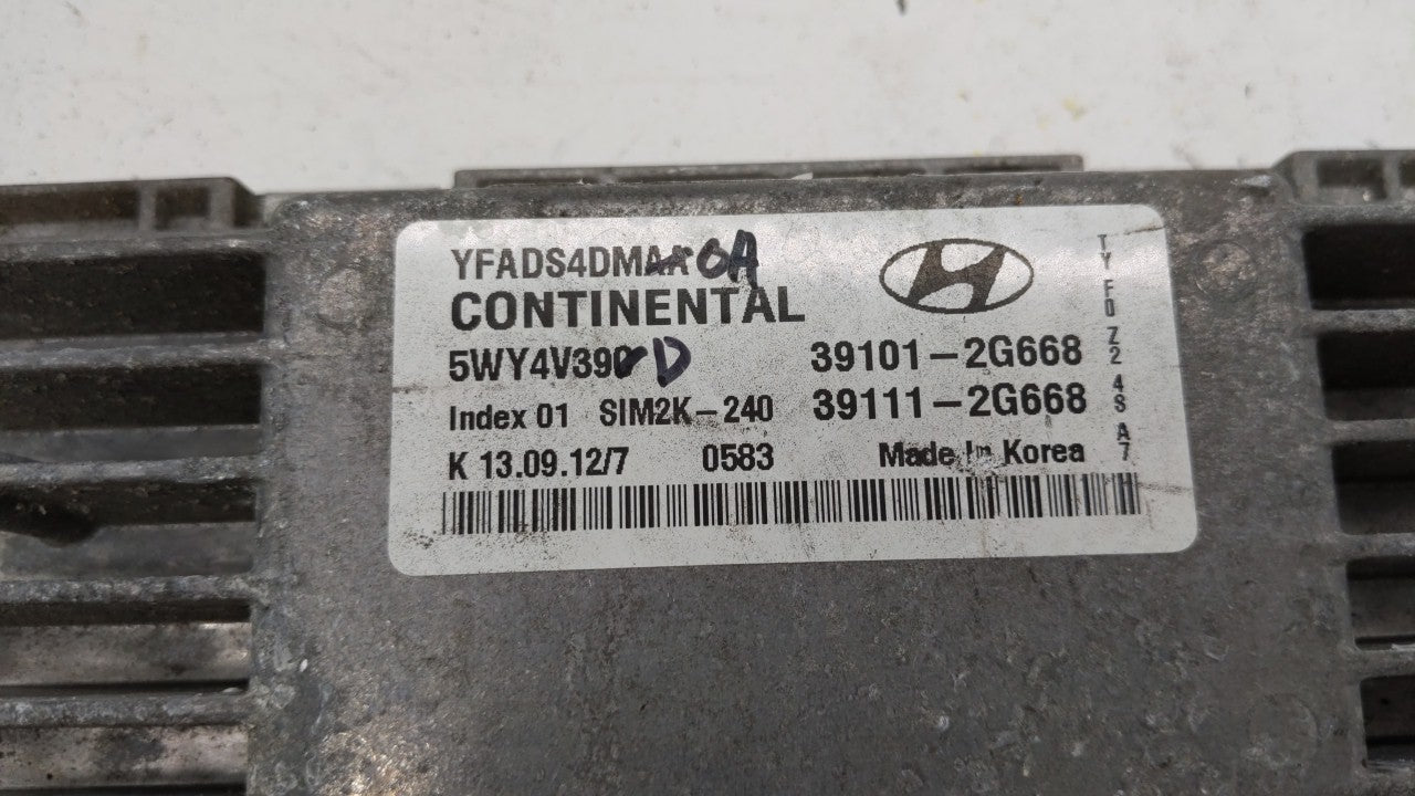 2011-2014 Hyundai Sonata PCM Engine Control Computer ECU ECM PCU OEM P/N:39101-2G667 39101-2G669 Fits Fits 2011 2012 2013 20