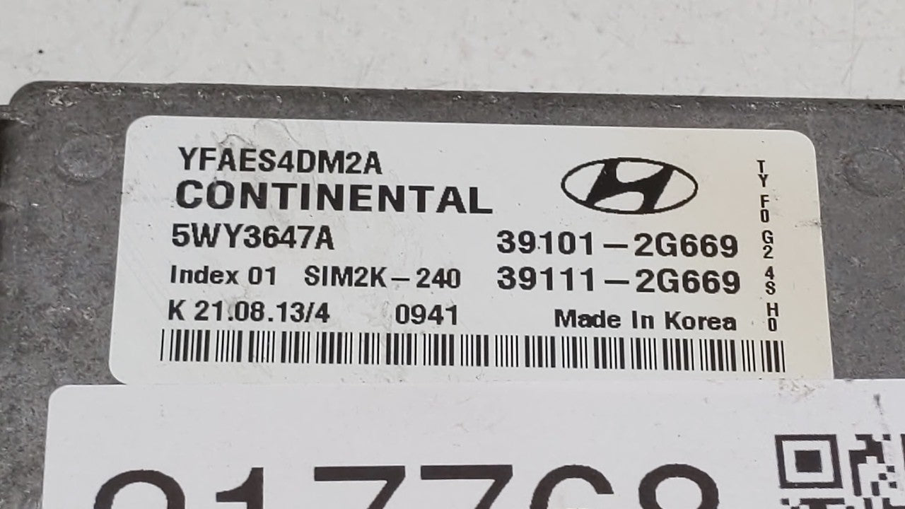 2011-2014 Hyundai Sonata PCM Engine Control Computer ECU ECM PCU OEM P/N:39101-2G667 39101-2G669 Fits Fits 2011 2012 2013 20