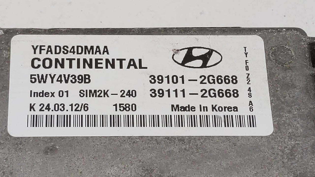 2011-2014 Hyundai Sonata PCM Engine Control Computer ECU ECM PCU OEM P/N:39101-2G667 39111-2G667 Fits Fits 2011 2012 2013 20