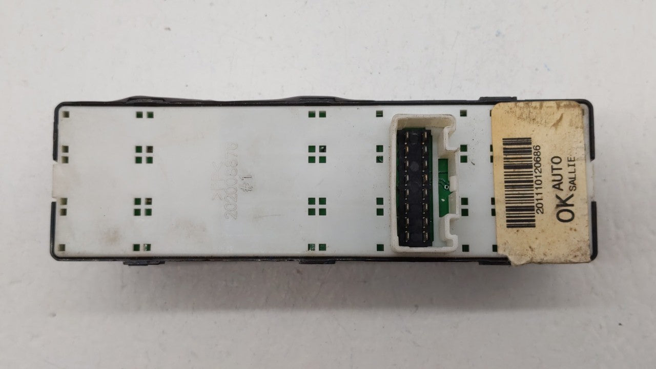 2011-2015 Hyundai Sonata Master Power Window Switch Replacement Driver Side Left P/N:201205081467 2425930 Fits OEM Used Auto
