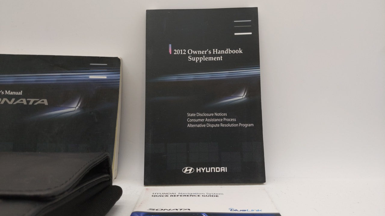 2012 Hyundai Sonata Owners Manual Book Guide OEM Used Auto Parts - Oemusedautoparts1.com