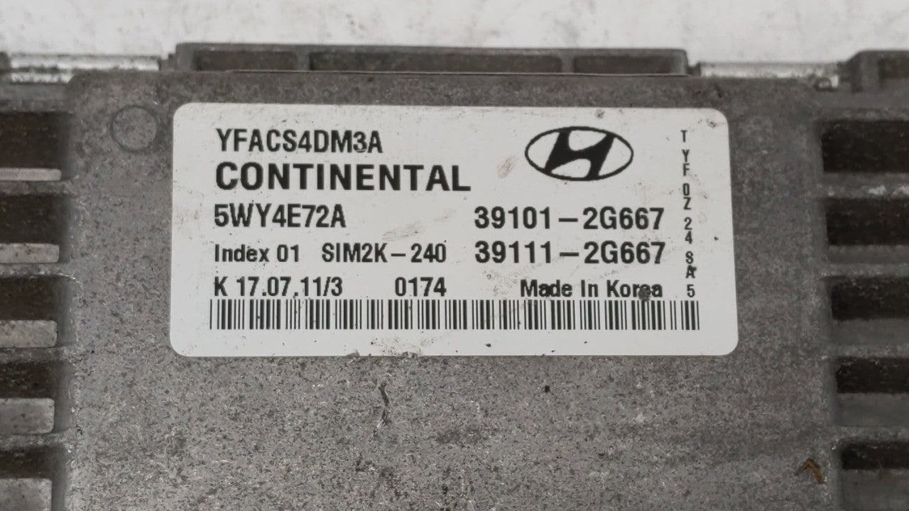 2011-2014 Hyundai Sonata PCM Engine Control Computer ECU ECM PCU OEM P/N:39111-2G669 39101-2G667 Fits Fits 2011 2012 2013 20