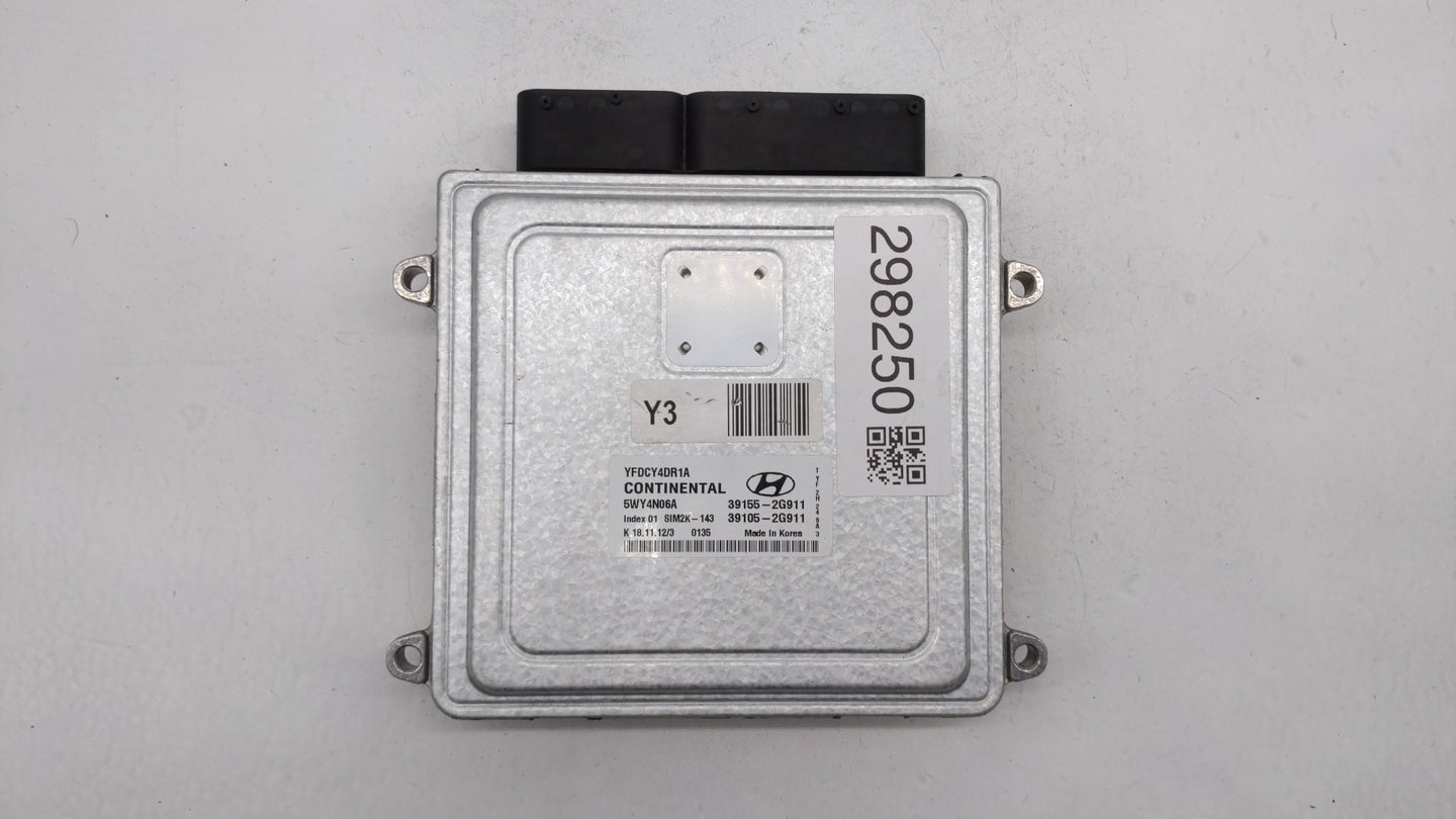 2011-2015 Hyundai Sonata PCM Engine Control Computer ECU ECM PCU OEM P/N:39155-2G916 39105-2G916 Fits OEM Used Auto Parts - 