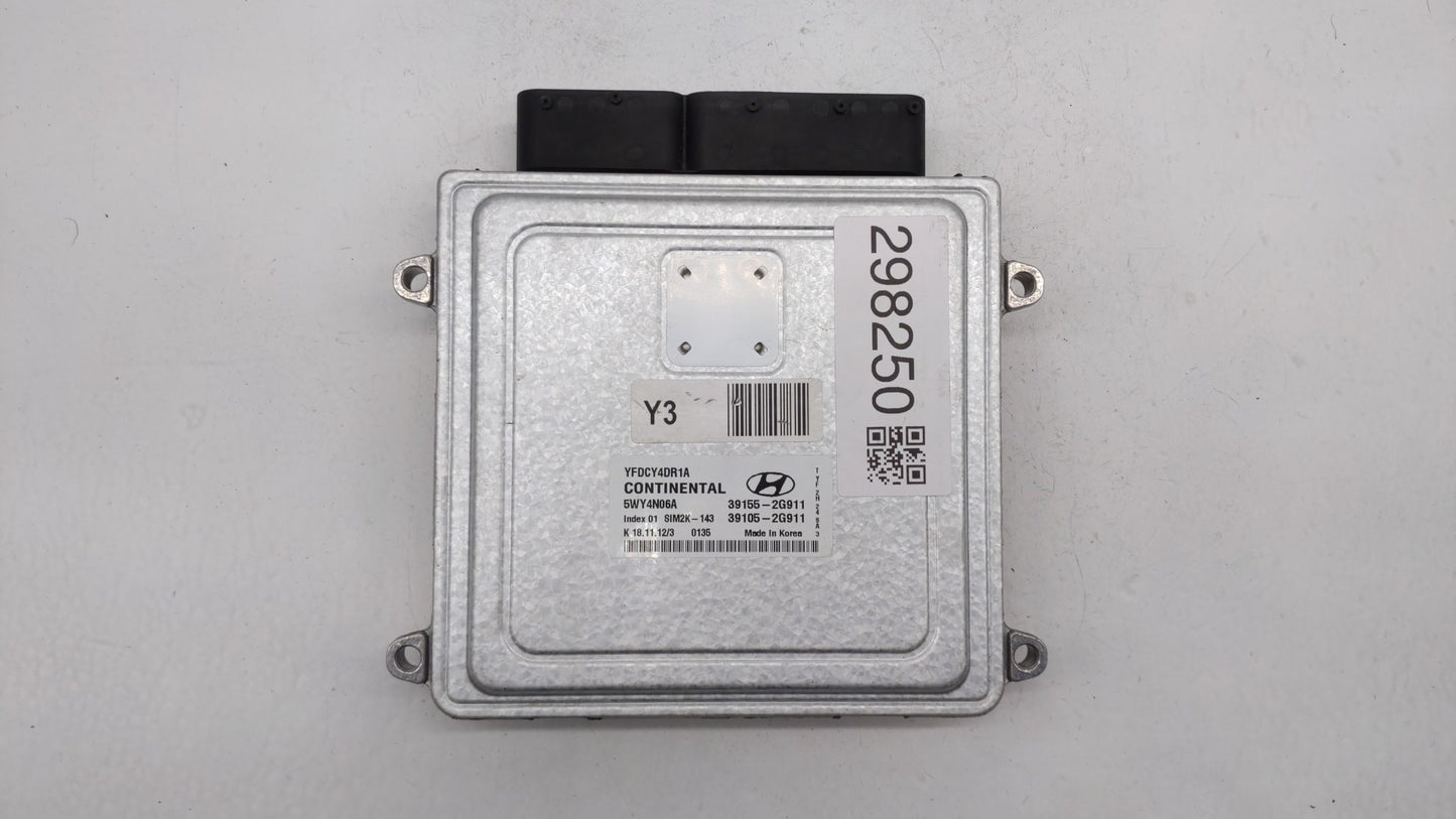 2011-2015 Hyundai Sonata PCM Engine Control Computer ECU ECM PCU OEM P/N:39155-2G916 39105-2G916 Fits OEM Used Auto Parts - 