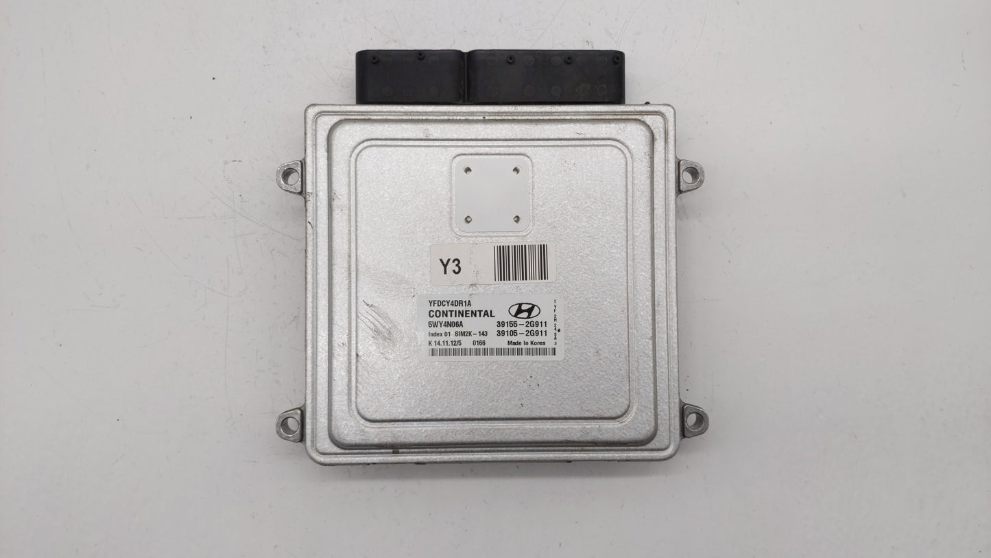 2011-2015 Hyundai Sonata PCM Engine Control Computer ECU ECM PCU OEM P/N:39155-2G916 39105-2G916 Fits OEM Used Auto Parts - 