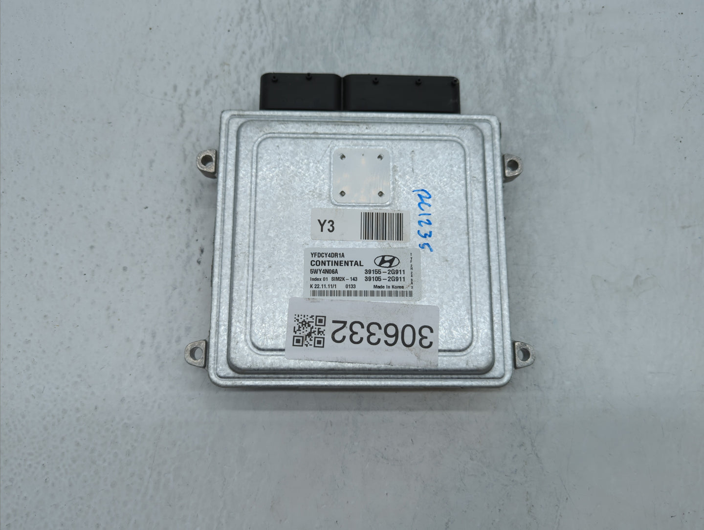2011-2015 Hyundai Sonata PCM Engine Control Computer ECU ECM PCU OEM P/N:39155-2G916 39105-2G916 Fits OEM Used Auto Parts - 
