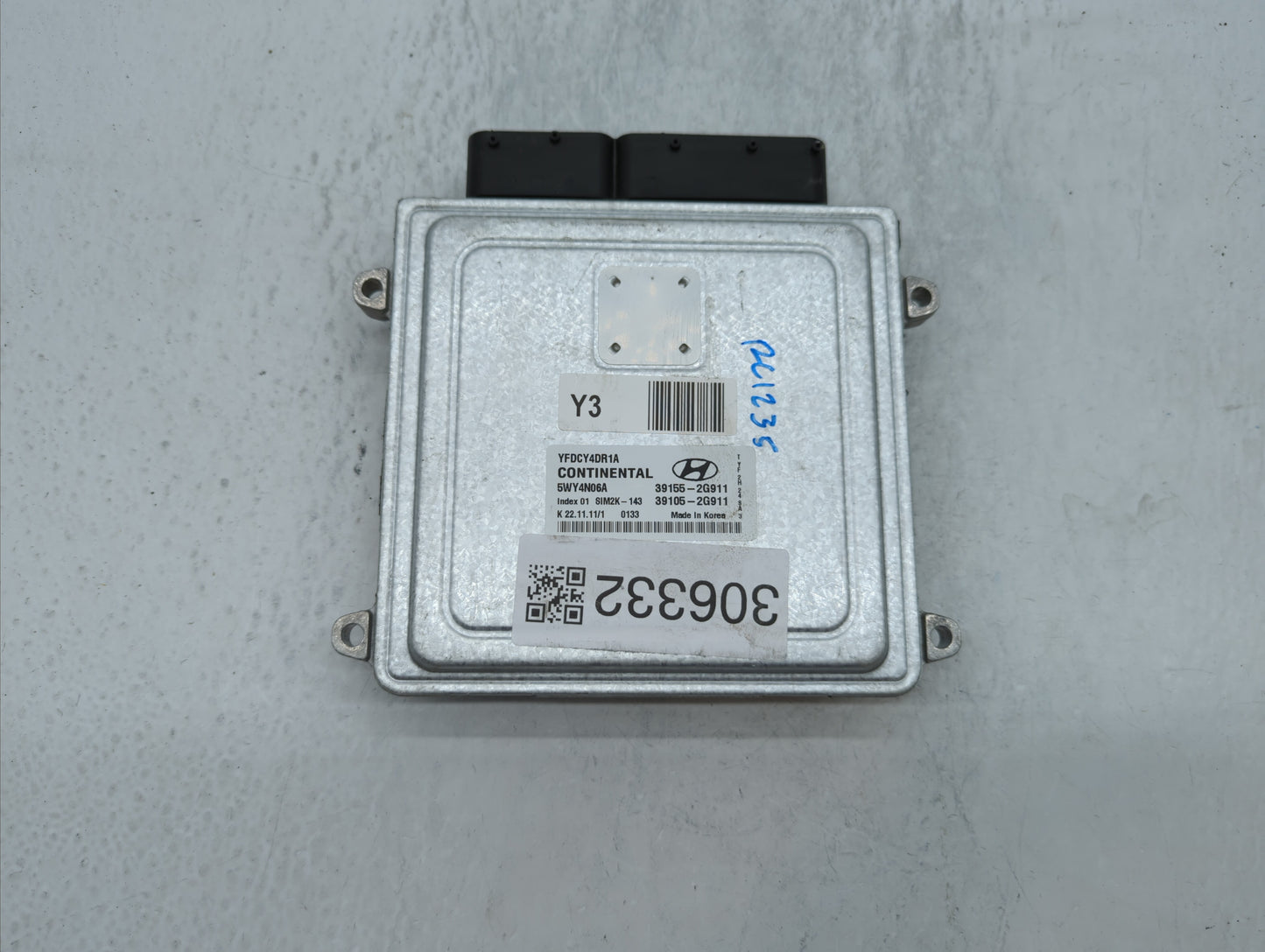 2011-2015 Hyundai Sonata PCM Engine Control Computer ECU ECM PCU OEM P/N:39155-2G916 39105-2G916 Fits OEM Used Auto Parts - 