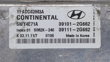 2011-2014 Hyundai Sonata PCM Engine Control Computer ECU ECM PCU OEM P/N:39101-2G673 39101-2G671 Fits Fits 2011 2012 2013 2014 OEM Used Auto Parts