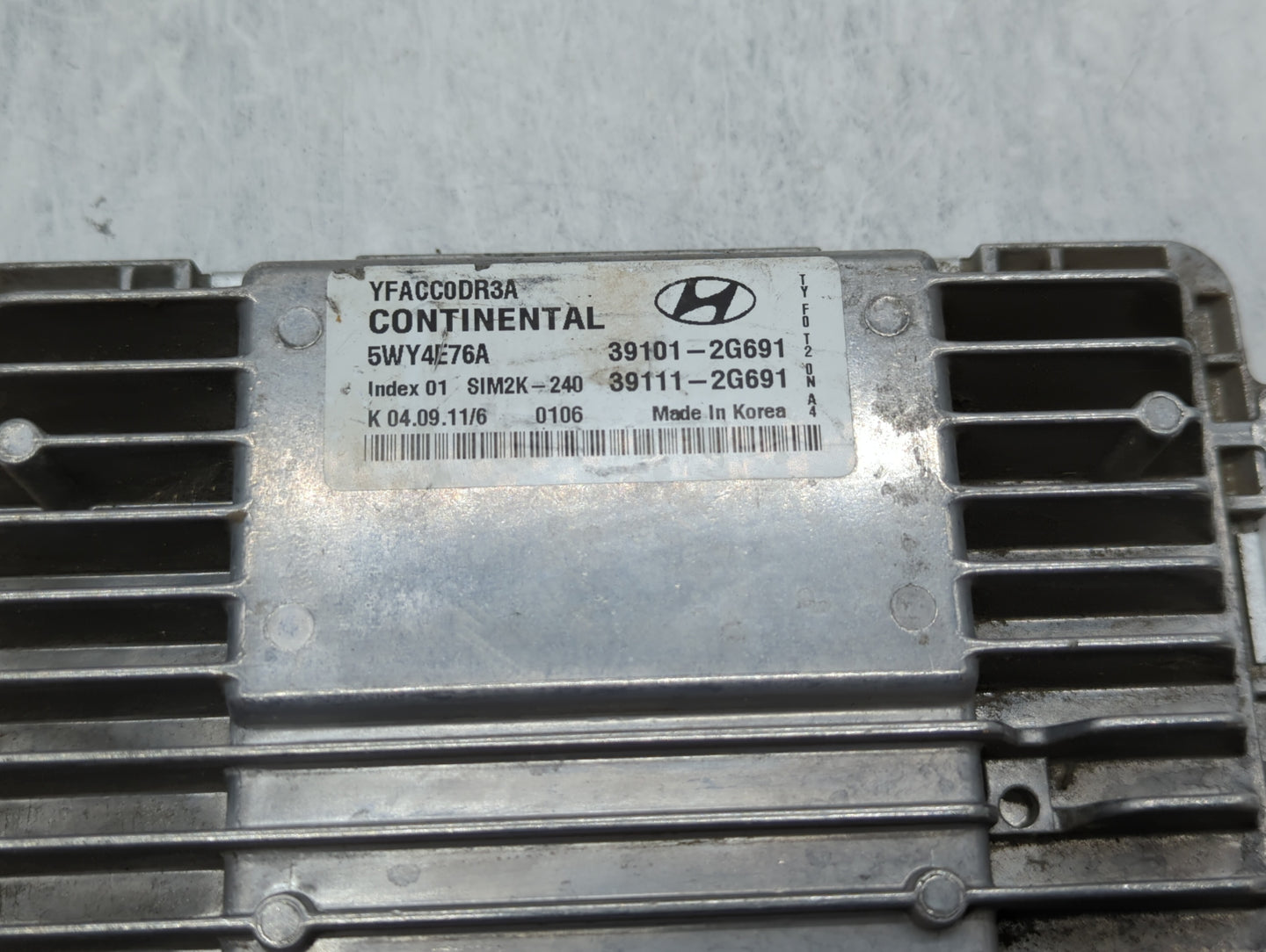 2011-2014 Hyundai Sonata PCM Engine Control Computer ECU ECM PCU OEM P/N:39101-2G692 39111-2G690 Fits Fits 2011 2012 2013 20