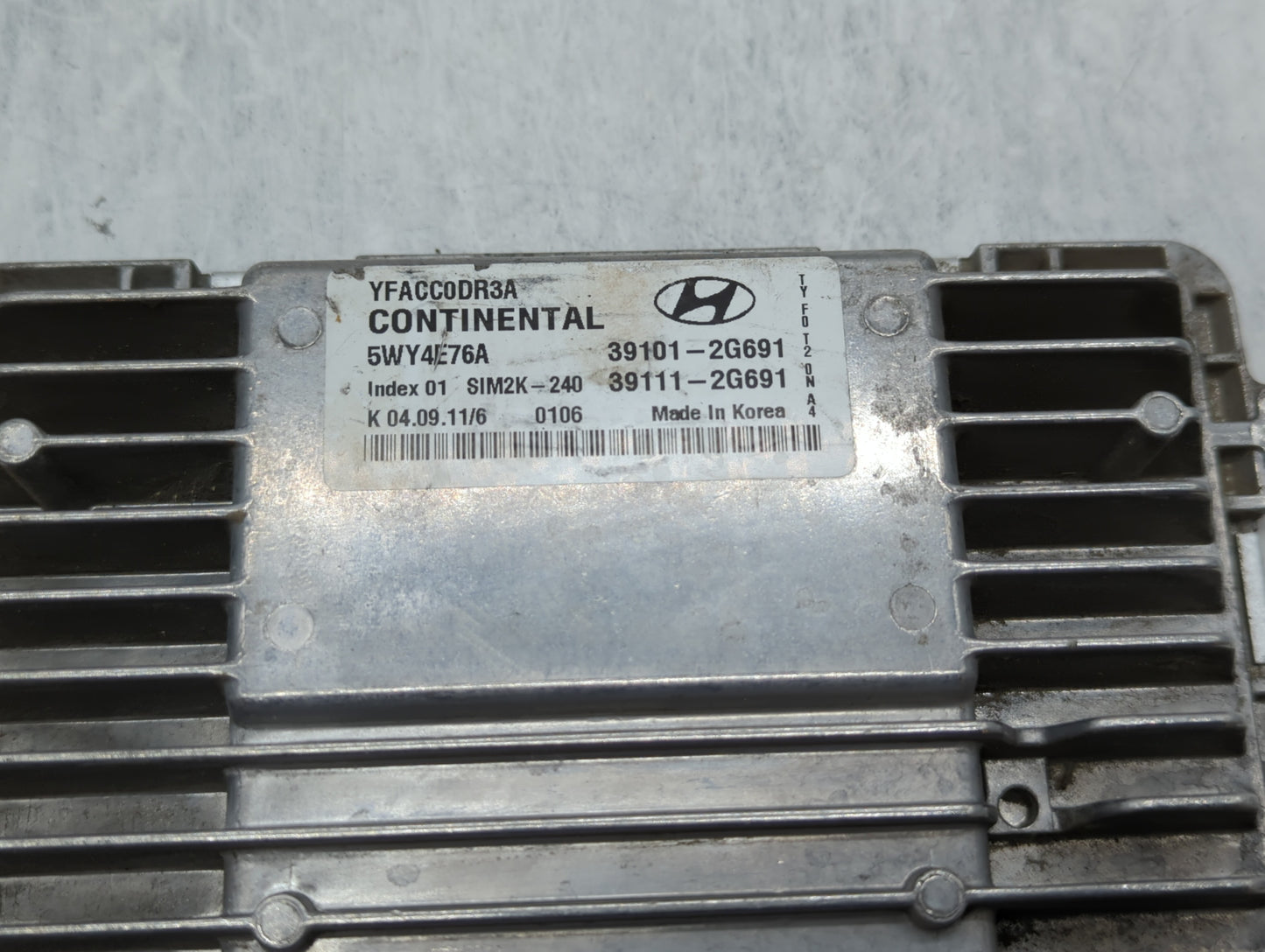 2011-2014 Hyundai Sonata PCM Engine Control Computer ECU ECM PCU OEM P/N:39101-2G692 39111-2G690 Fits Fits 2011 2012 2013 20
