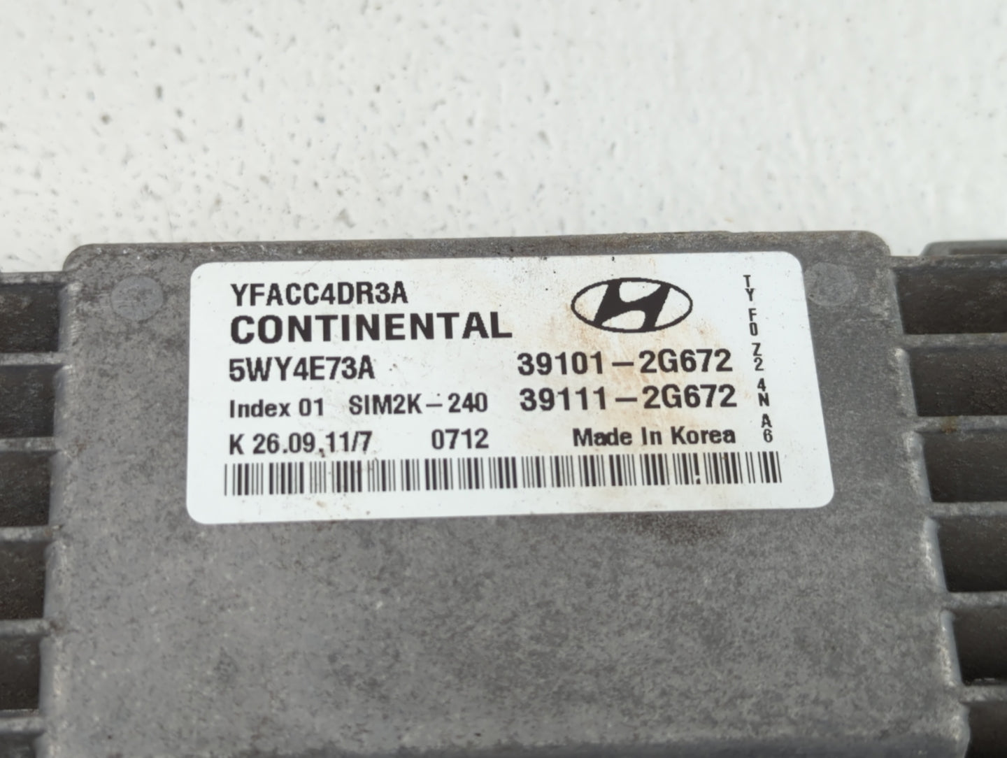 2011-2014 Hyundai Sonata PCM Engine Control Computer ECU ECM PCU OEM P/N:39101-2G673 39101-2G671 Fits Fits 2011 2012 2013 20