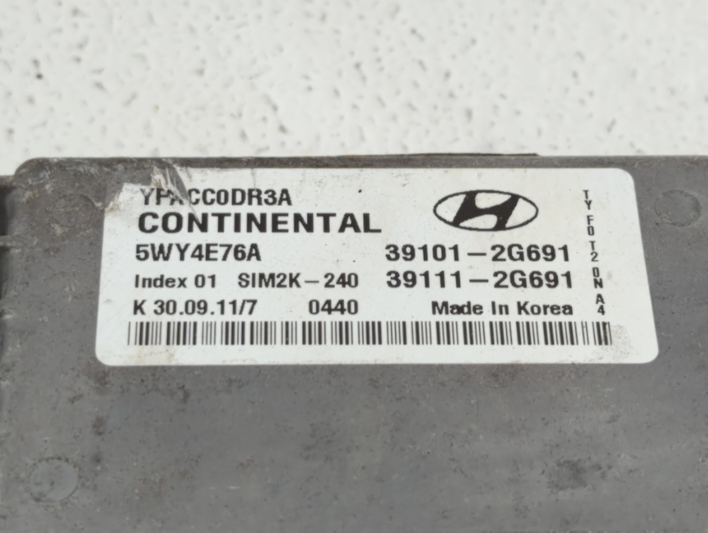 2011-2014 Hyundai Sonata PCM Engine Control Computer ECU ECM PCU OEM P/N:39101-2G692 39111-2G690 Fits Fits 2011 2012 2013 20
