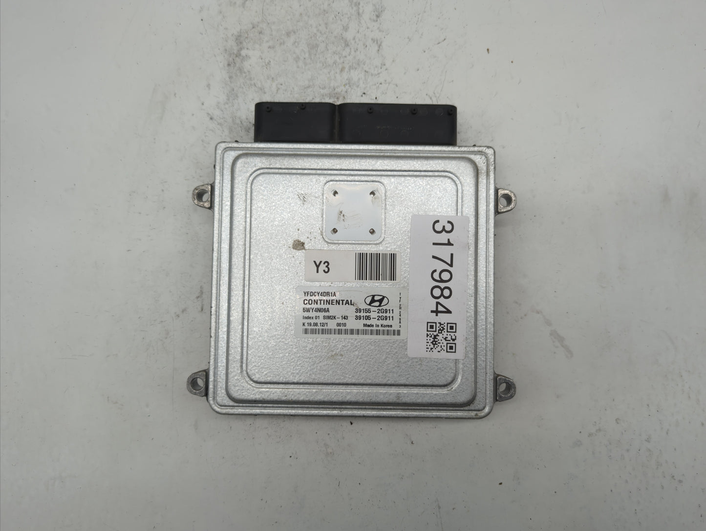 2011-2015 Hyundai Sonata PCM Engine Control Computer ECU ECM PCU OEM P/N:39155-2G916 39105-2G916 Fits OEM Used Auto Parts - 