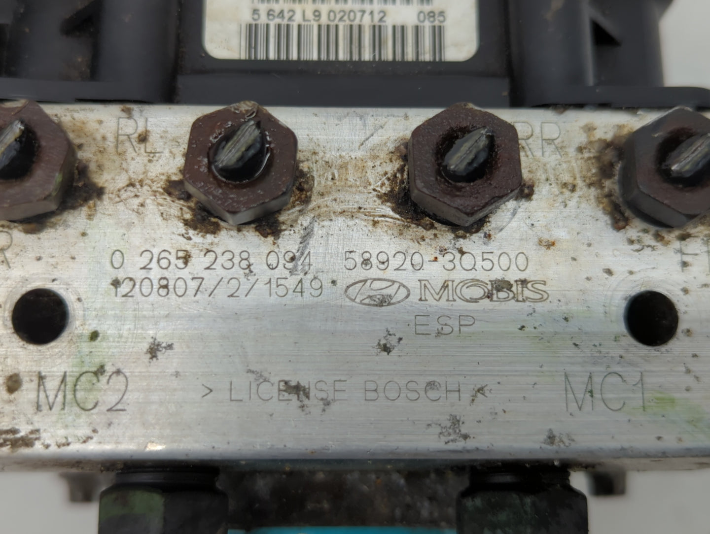 2011-2013 Hyundai Sonata ABS Pump Control Module Replacement P/N:58920-3Q500 Fits Fits 2011 2012 2013 OEM Used Auto Parts - 