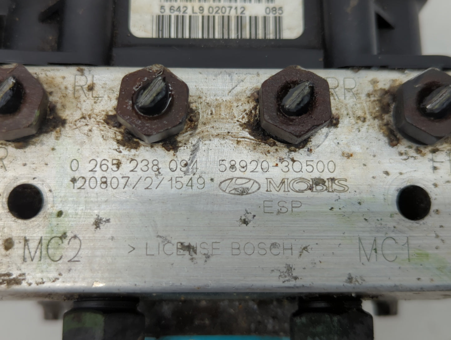 2011-2013 Hyundai Sonata ABS Pump Control Module Replacement P/N:58920-3Q500 Fits Fits 2011 2012 2013 OEM Used Auto Parts - 
