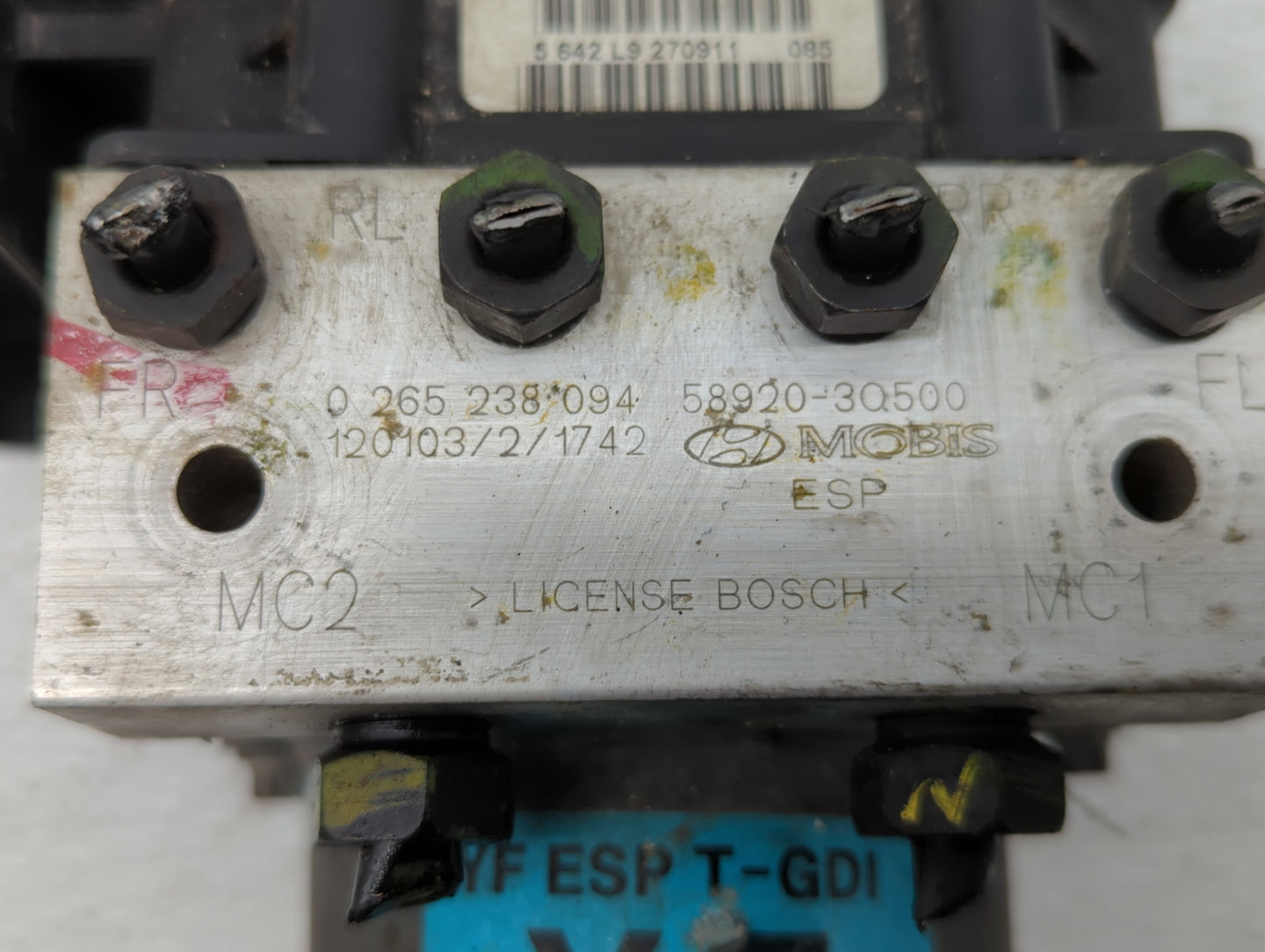 2011-2013 Hyundai Sonata ABS Pump Control Module Replacement P/N:58920-3Q600 58920-3S400, 58920-3Q500 Fits Fits 2011 2012 20