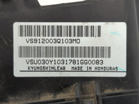2011-2014 Hyundai Sonata Fusebox Fuse Box Panel Relay Module P/N:VS912003Q103M0 VS912003Q094YB Fits Fits 2011 2012 2013 2014