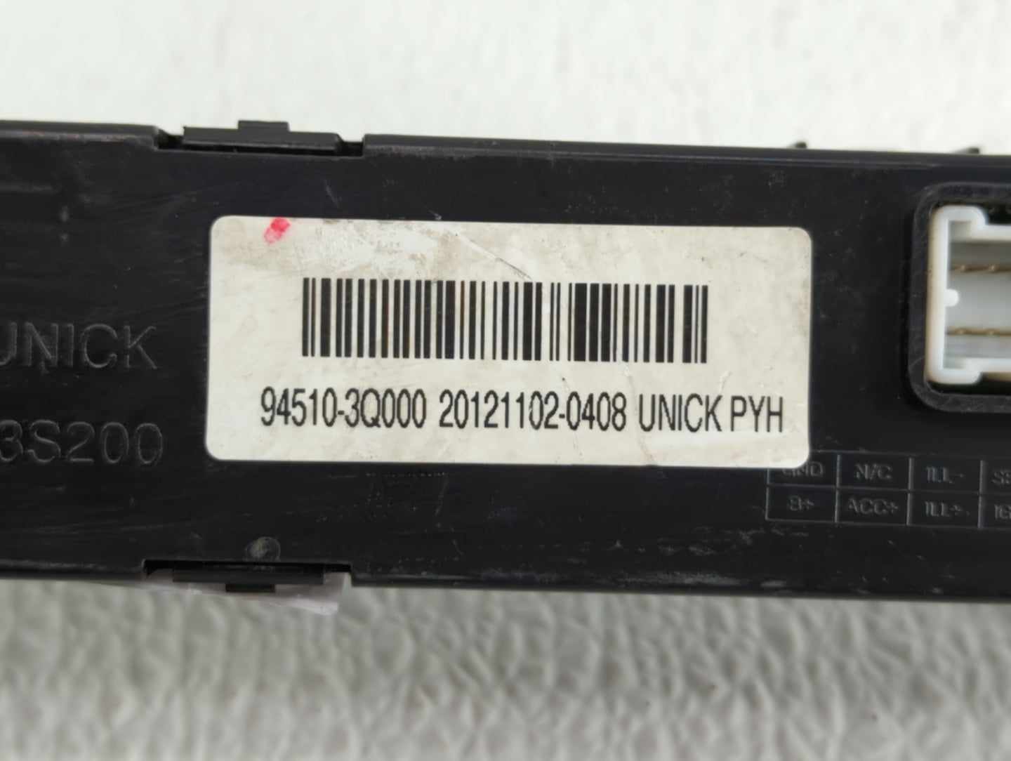 2012 Hyundai Sonata Digitial Dash Clock P/N:94510-3Q000 Fits OEM Used Auto Parts - Oemusedautoparts1.com