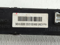 2012 Hyundai Sonata Digitial Dash Clock P/N:94510-3Q000 Fits OEM Used Auto Parts - Oemusedautoparts1.com