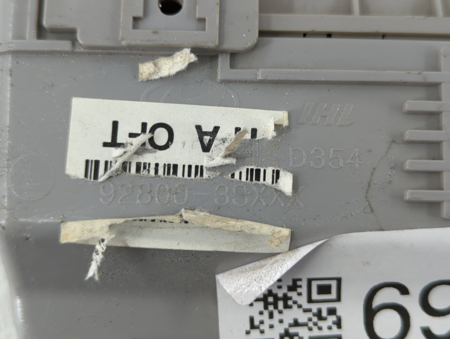 2011-2015 Hyundai Sonata Overhead Roof Console Interior Dome Light Grey - Oemusedautoparts1.com