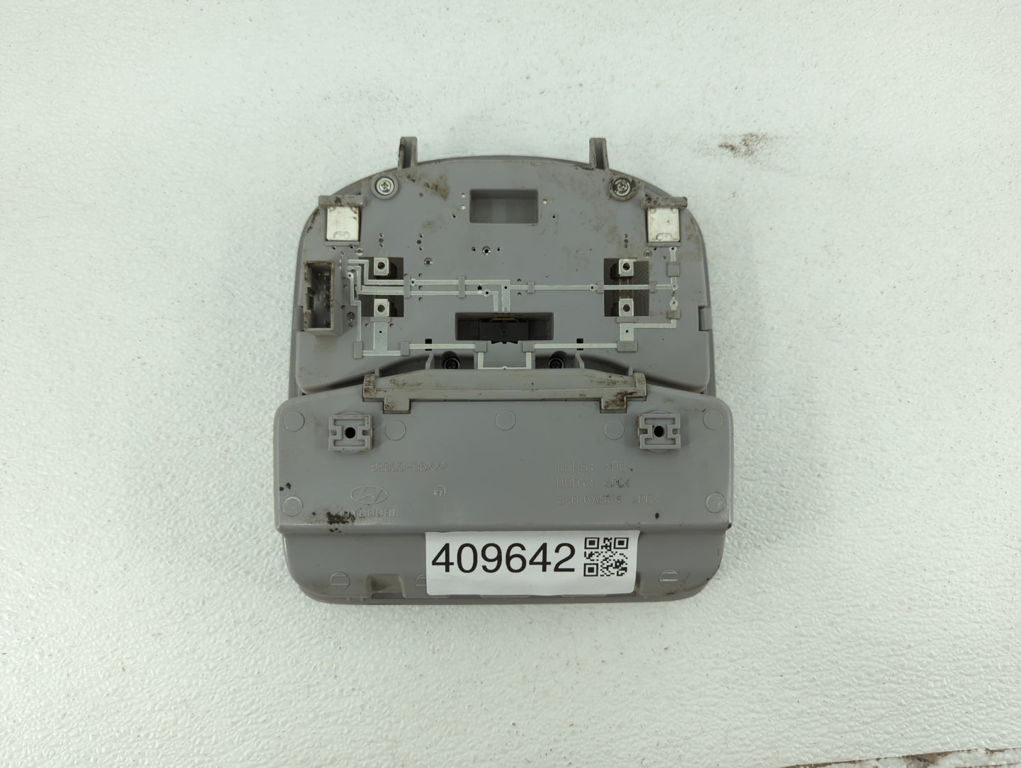 2011-2015 Hyundai Sonata Overhead Roof Console Interior Dome Light Grey - Oemusedautoparts1.com