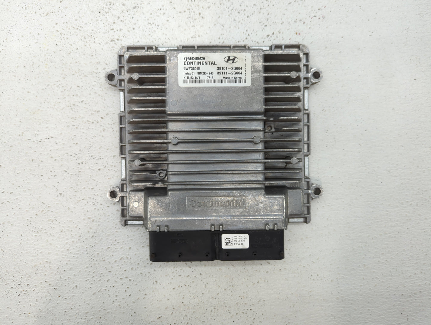 2011-2014 Hyundai Sonata PCM Engine Control Computer ECU ECM PCU OEM P/N:39111-2G663 39101-2G663 Fits Fits 2011 2012 2013 20