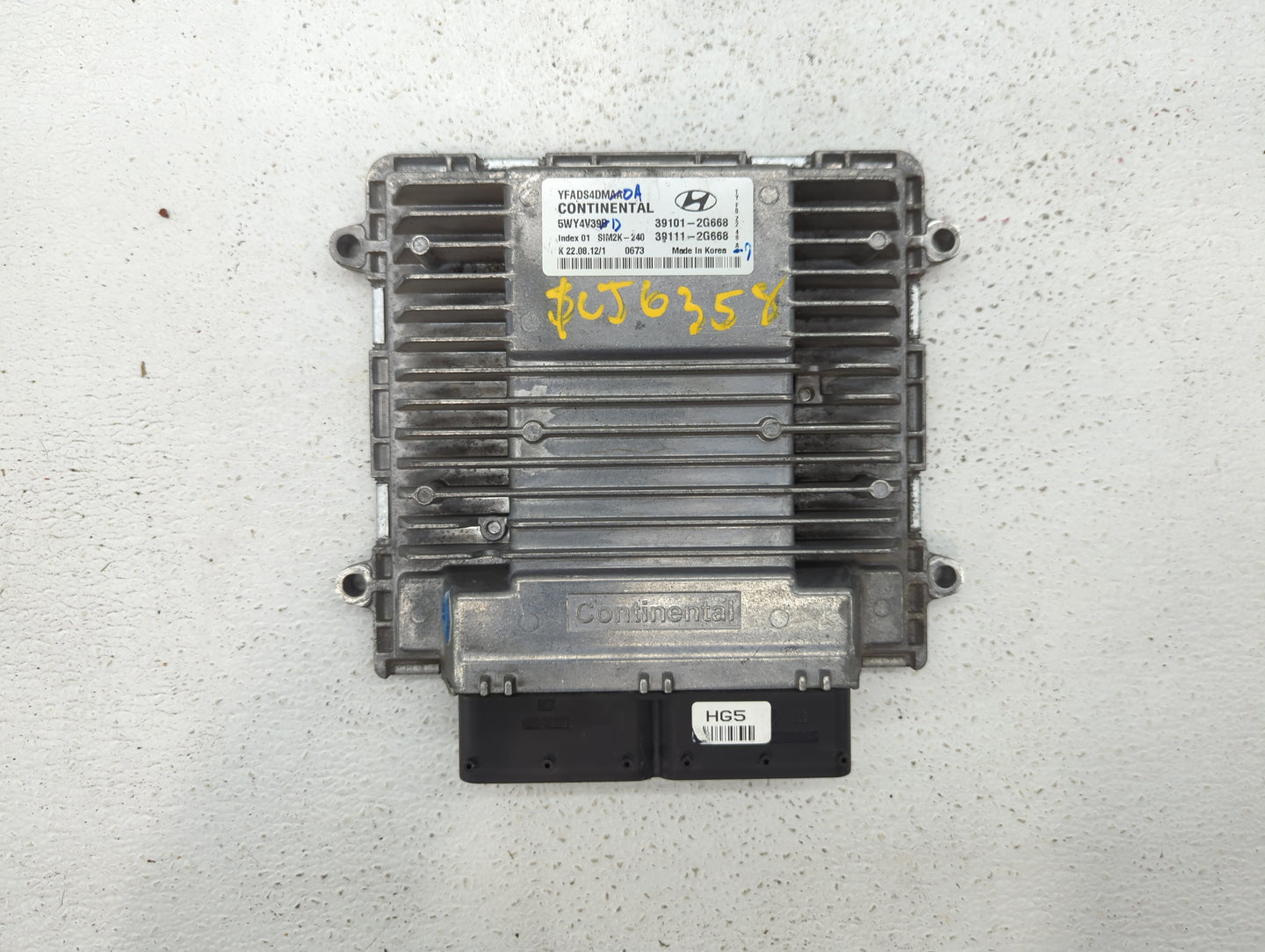 2011-2014 Hyundai Sonata PCM Engine Control Computer ECU ECM PCU OEM P/N:39111-2G672 39101-2C672 Fits Fits 2011 2012 2013 20