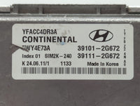 2011-2014 Hyundai Sonata PCM Engine Control Computer ECU ECM PCU OEM P/N:39111-2G663 39101-2G663 Fits Fits 2011 2012 2013 20