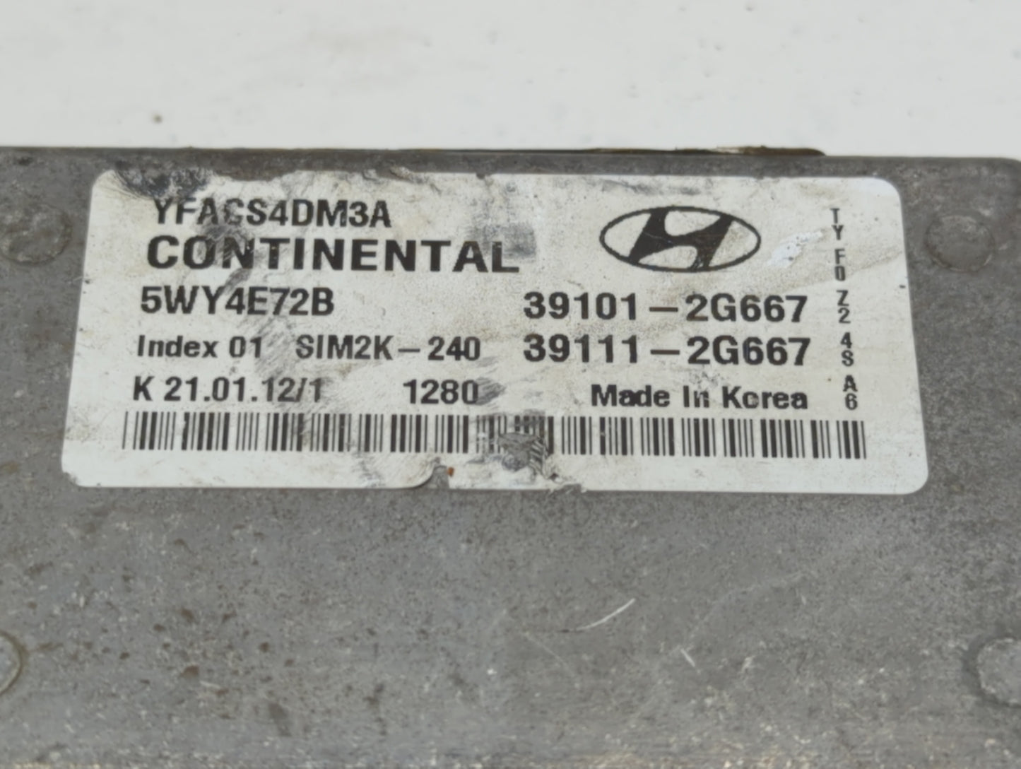 2011-2014 Hyundai Sonata PCM Engine Control Computer ECU ECM PCU OEM P/N:39111-2G666 39101-2G666 Fits Fits 2011 2012 2013 20