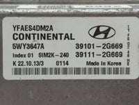 2011-2014 Hyundai Sonata PCM Engine Control Computer ECU ECM PCU OEM P/N:39111-2G669 39101-2G669 Fits Fits 2011 2012 2013 20