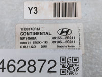 2011-2015 Hyundai Sonata PCM Engine Control Computer ECU ECM PCU OEM P/N:39155-2G911 39105-2G913 Fits OEM Used Auto Parts - 