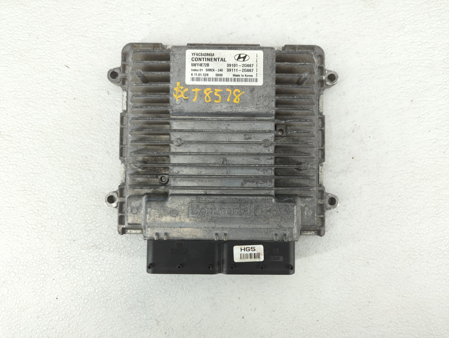 2011-2014 Hyundai Sonata PCM Engine Control Computer ECU ECM PCU OEM P/N:39101-2G667 39111-2G669 Fits Fits 2011 2012 2013 20