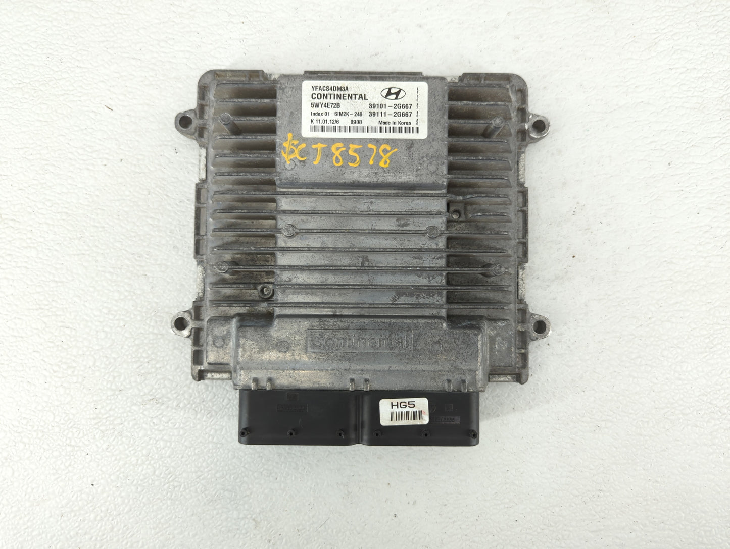 2011-2014 Hyundai Sonata PCM Engine Control Computer ECU ECM PCU OEM P/N:39101-2G667 39111-2G669 Fits Fits 2011 2012 2013 20