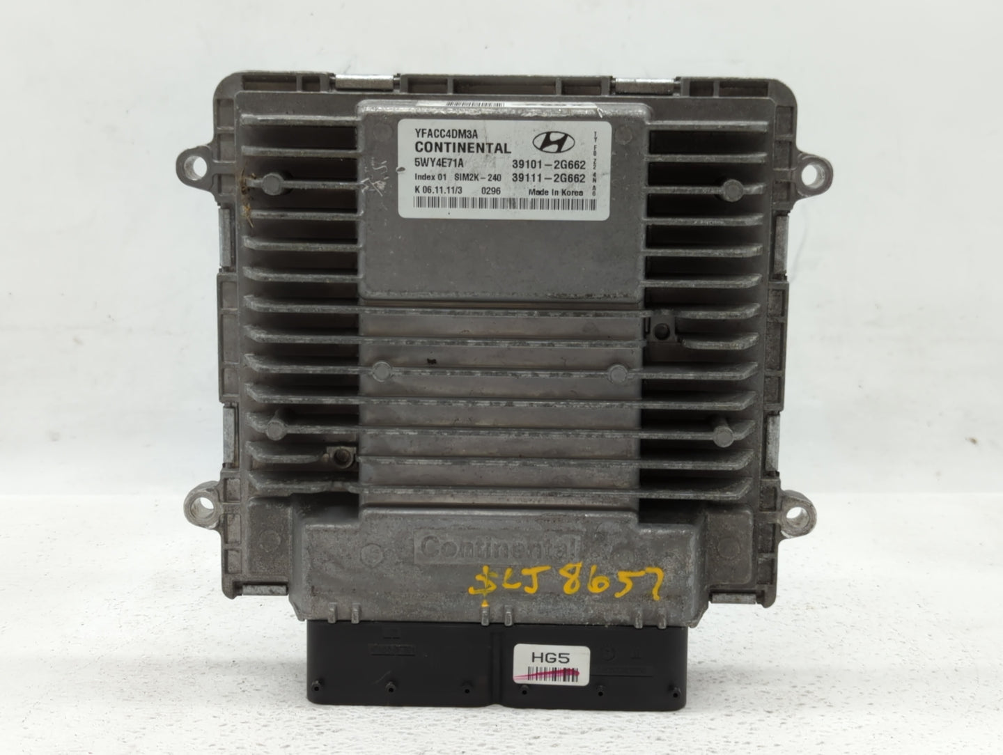 2011-2014 Hyundai Sonata PCM Engine Control Computer ECU ECM PCU OEM P/N:39111-2G662 39101-2G662 Fits Fits 2011 2012 2013 20