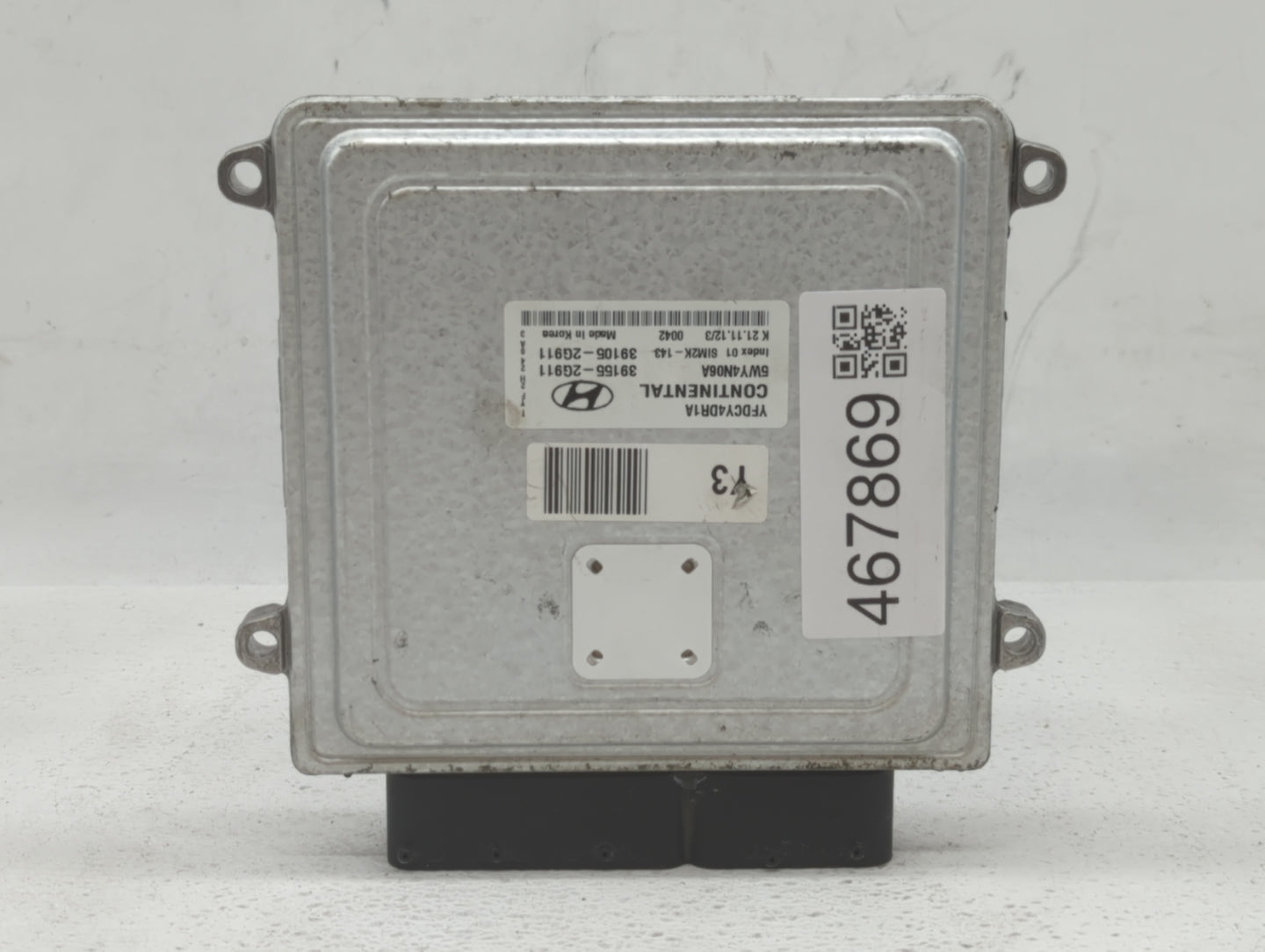 2011-2015 Hyundai Sonata PCM Engine Control Computer ECU ECM PCU OEM P/N:39105-2G911 39155-2G911 Fits OEM Used Auto Parts - 